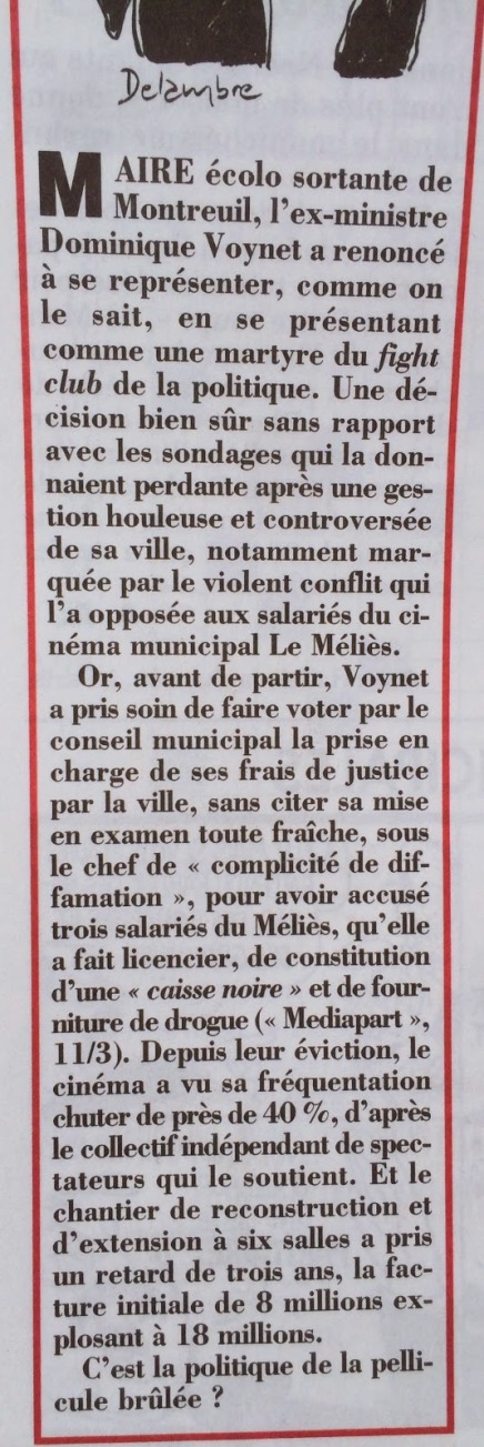 La Canard enchaîné (mercredi 19 mars 2014)